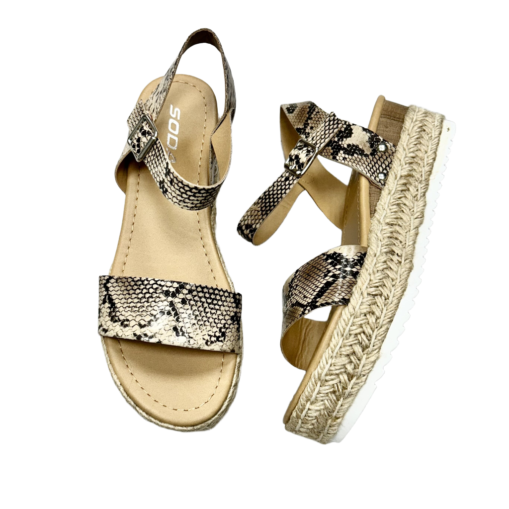 Sandals Heels Platform By Soda  Size: 7