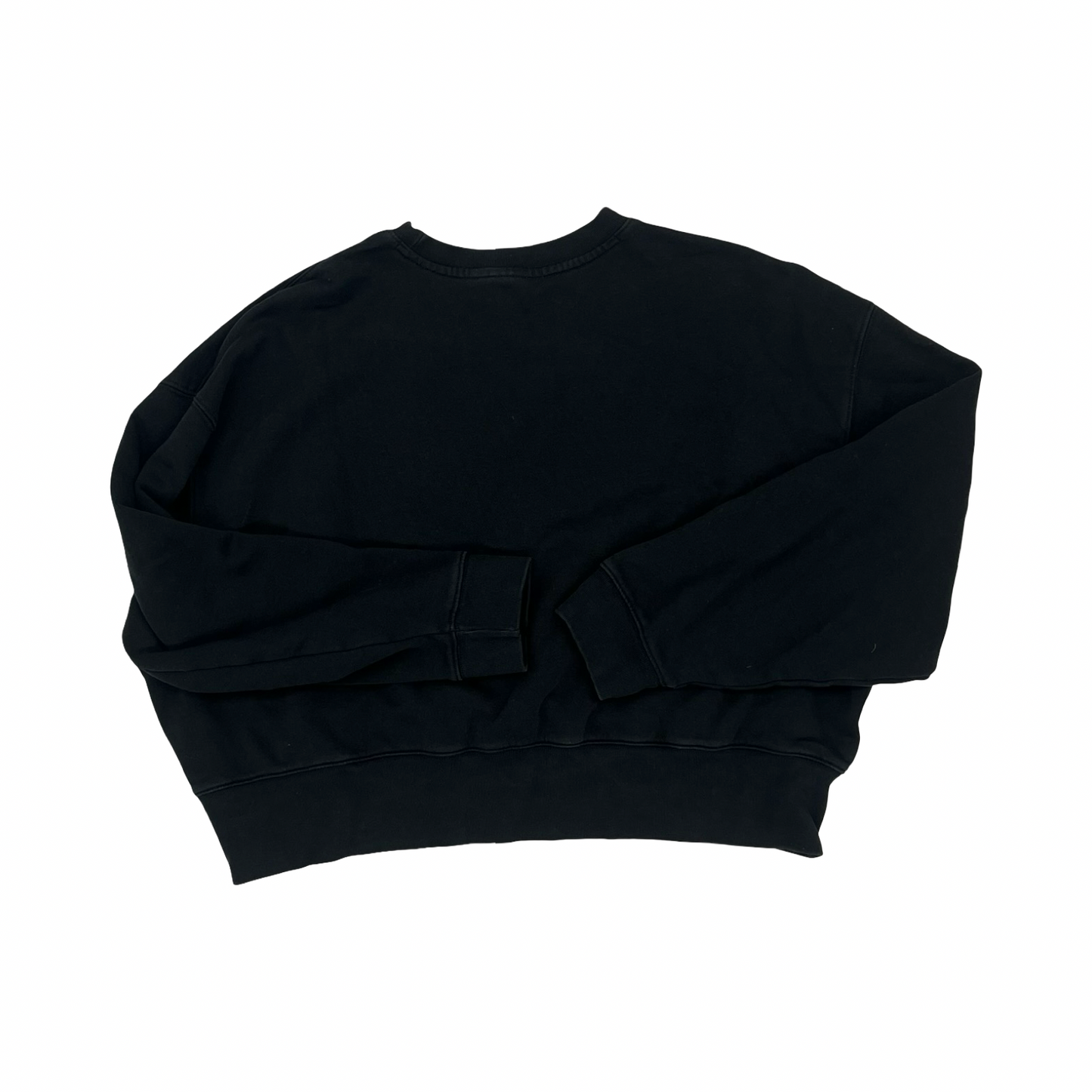 Athletic Sweatshirt Crewneck By Adidas In Black, Size:L
