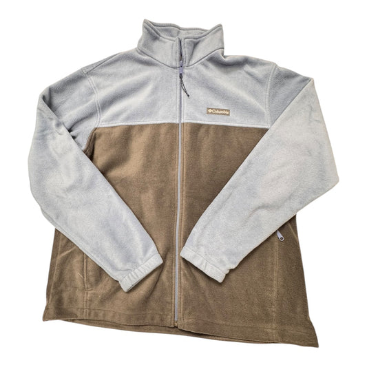 Jacket Fleece By Columbia In Blue & Grey, Size:Xl