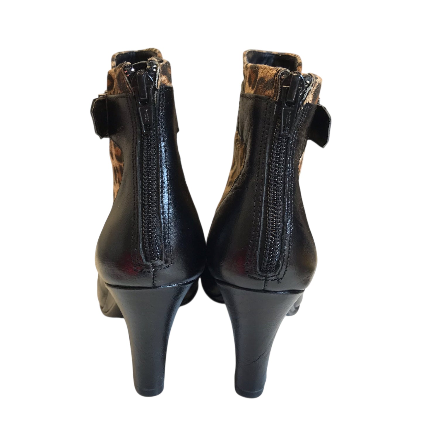 Boots Ankle Heels By Aerosoles In Animal Print, Size:8