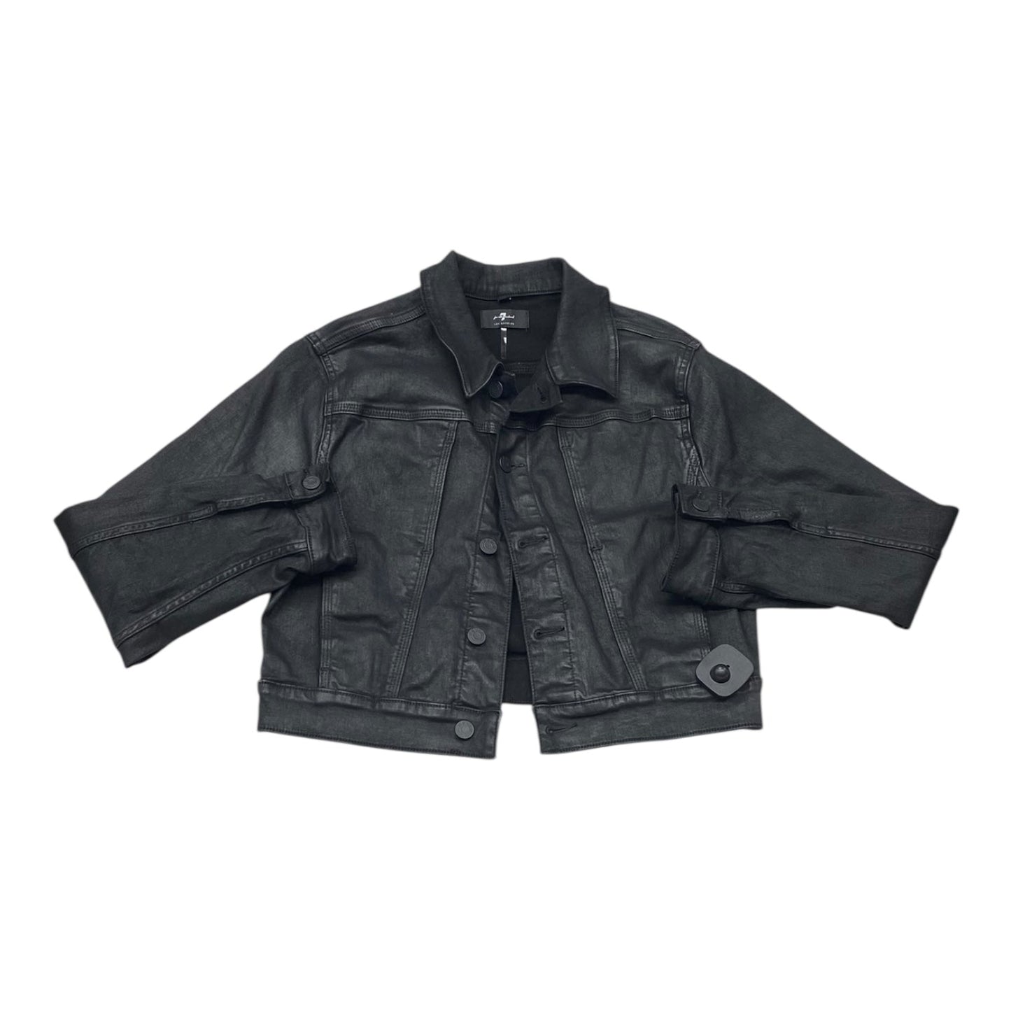 Jacket Denim By 7 For All Mankind In Black, Size:M