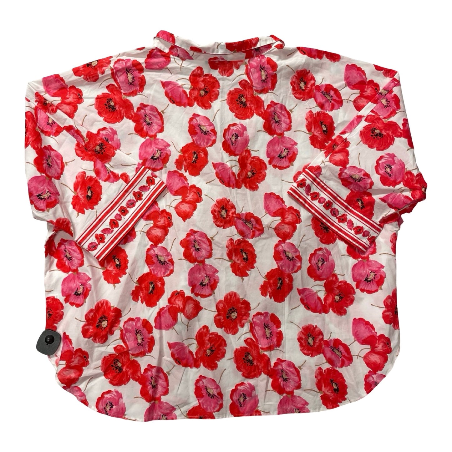 Top 3/4 Sleeve By Talbots In Floral Print, Size:3X