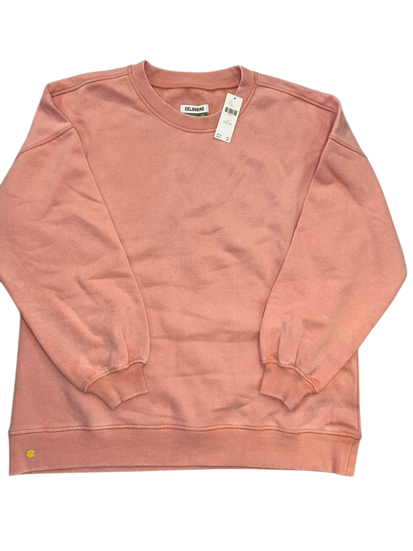 Sweatshirt Crewneck By Anthropologie In Peach, Size:Xxs
