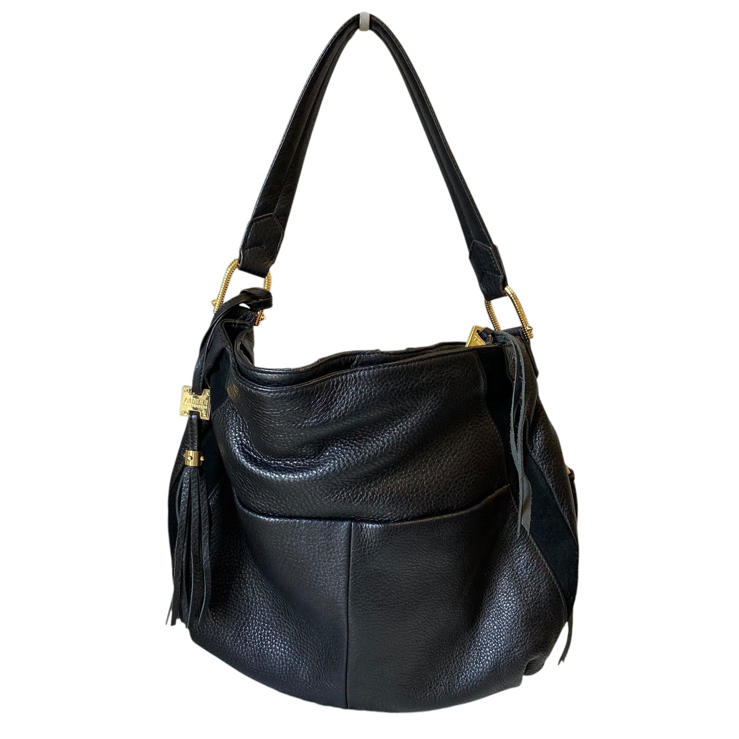 Handbag Leather By Aimee Kestenberg In Black, Size:Large