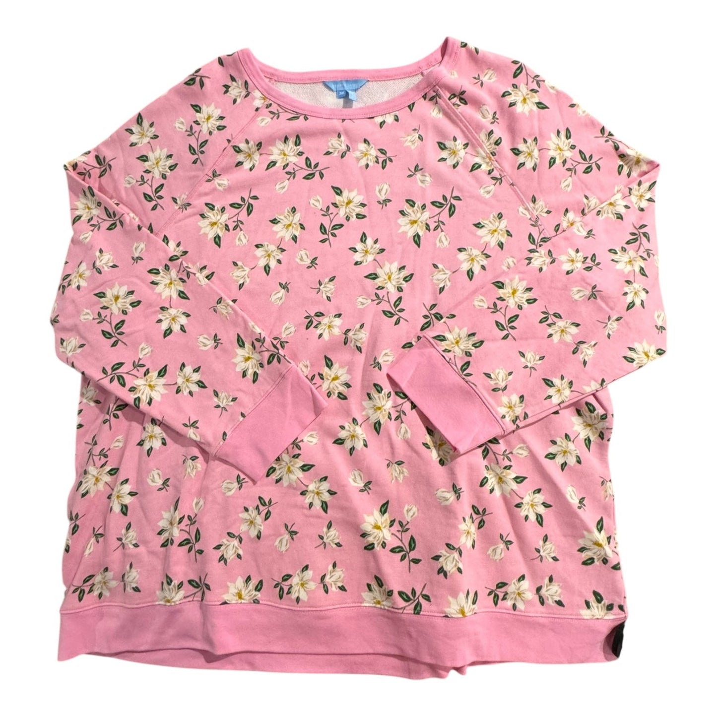 Sweatshirt Crewneck By Draper James In Floral Print, Size:3X