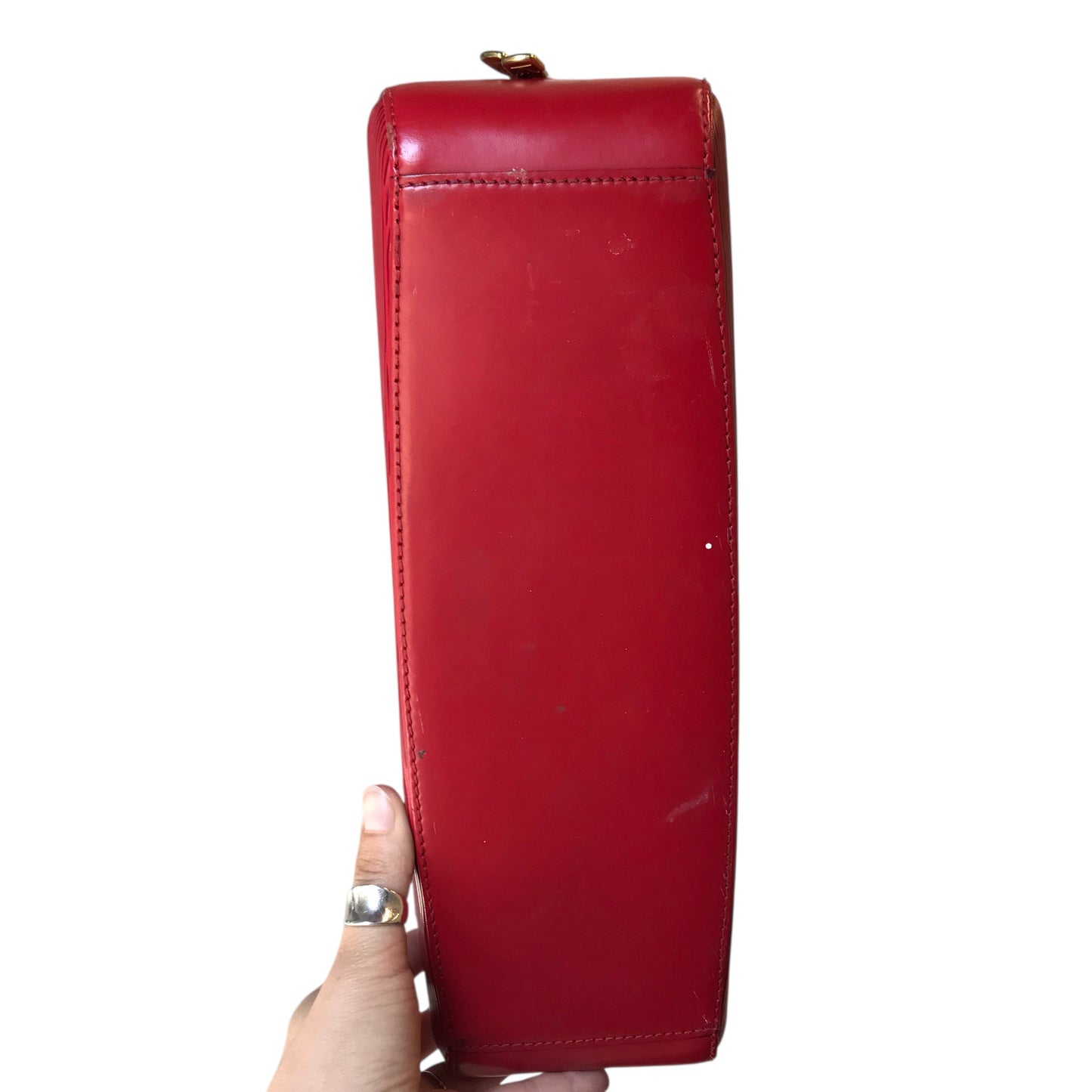 Handbag Luxury Designer By Louis Vuitton In Red, Size:Medium