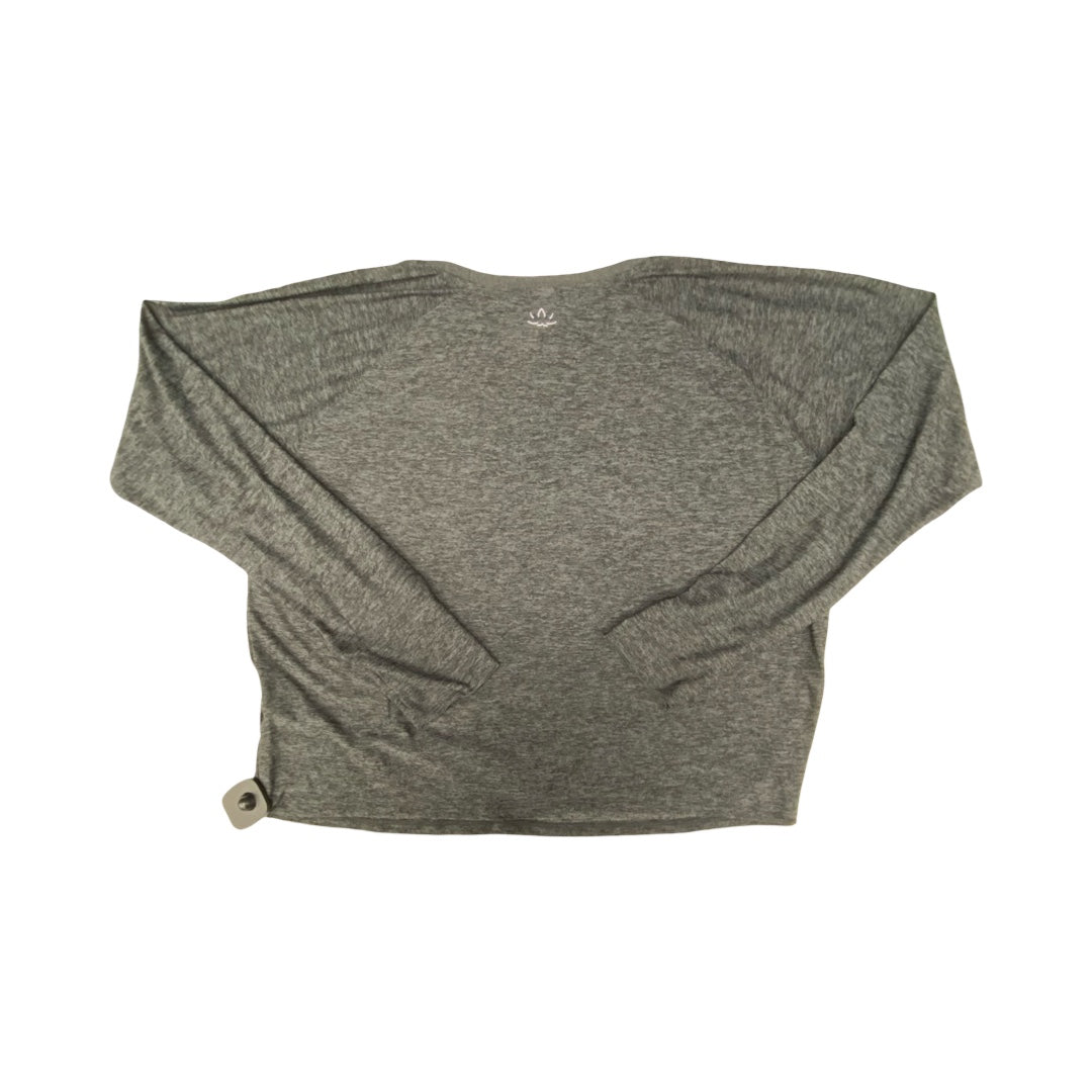 Athletic Top Ls Crewneck By Beyond Yoga In Grey, Size:M