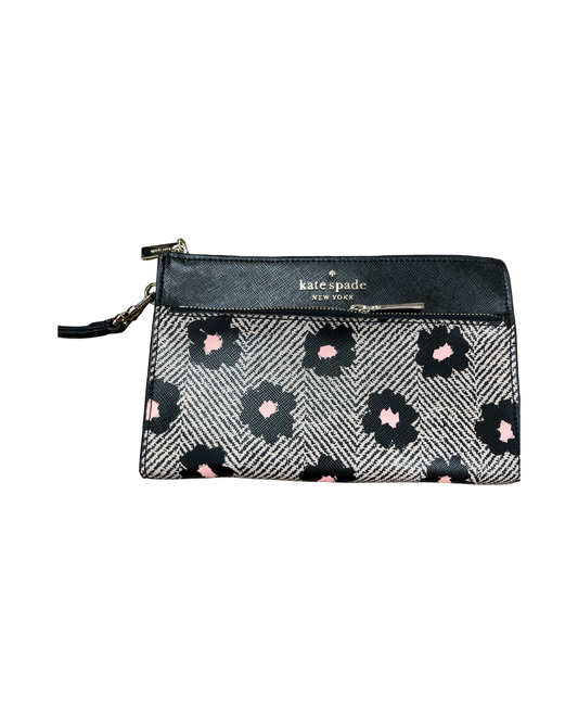 Wristlet Designer By Kate Spade In Black & Pink, Size:Medium