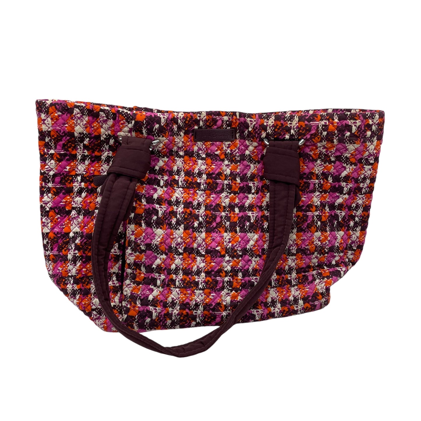 Handbag By Vera Bradley In Brown & Pink, Size:Medium