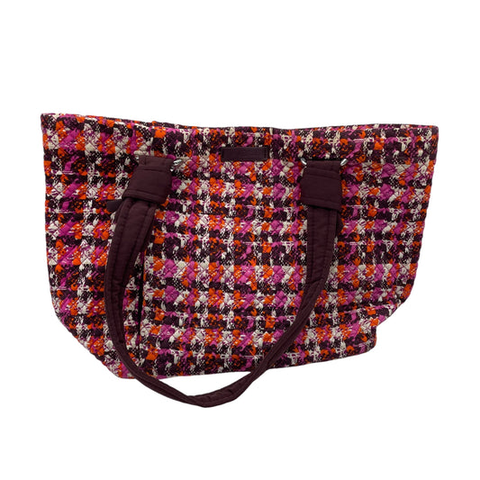 Handbag By Vera Bradley In Brown & Pink, Size:Medium