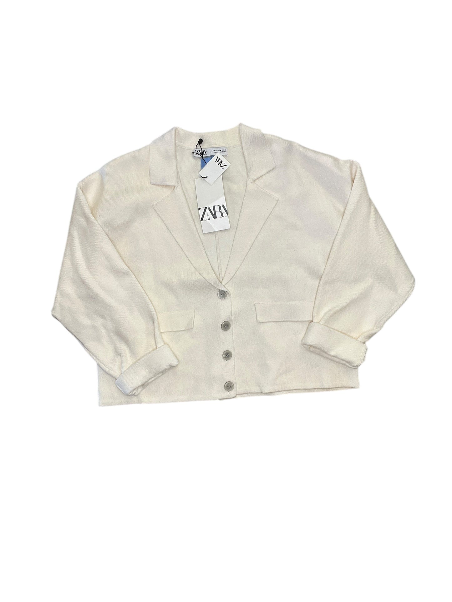 Blazer By Zara In Ivory, Size:M