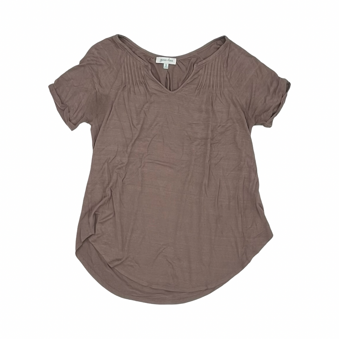 Top Ss By Grace & Lace In Brown, Size:S