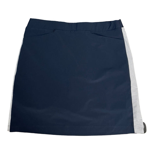 Athletic Skirt By Chicos In Blue & White, Size:4