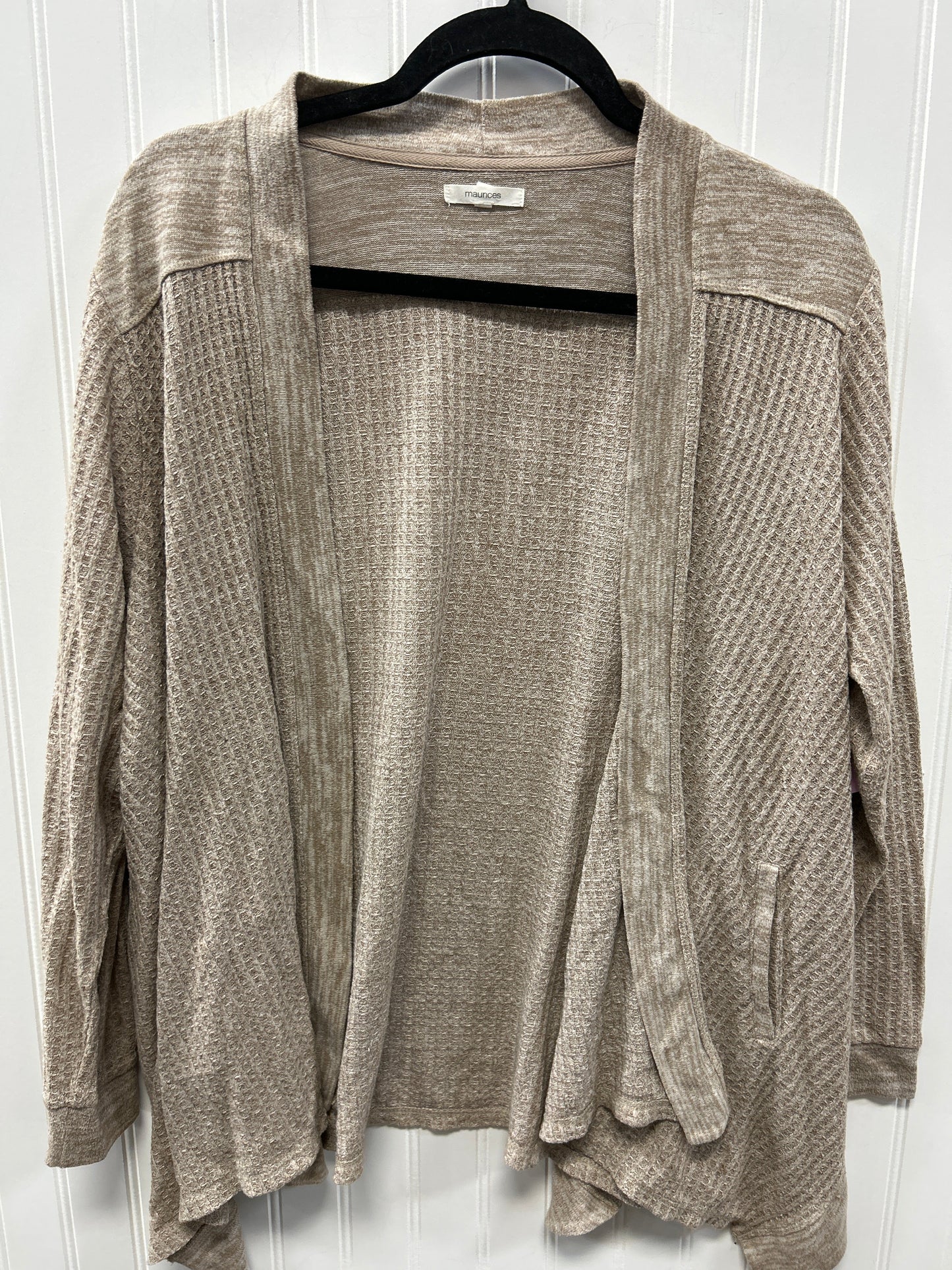 Cardigan By Maurices In Tan, Size:Xl