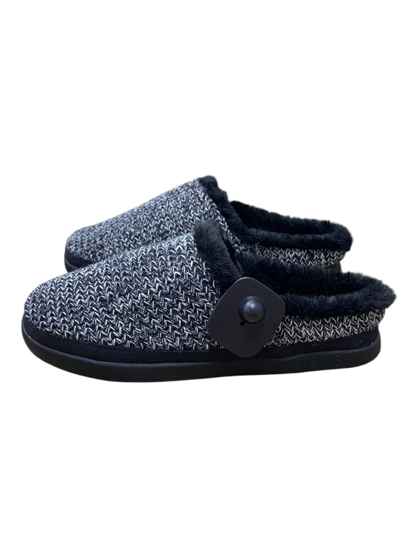 Shoes Flats By Toms In Black & Grey, Size:7.5