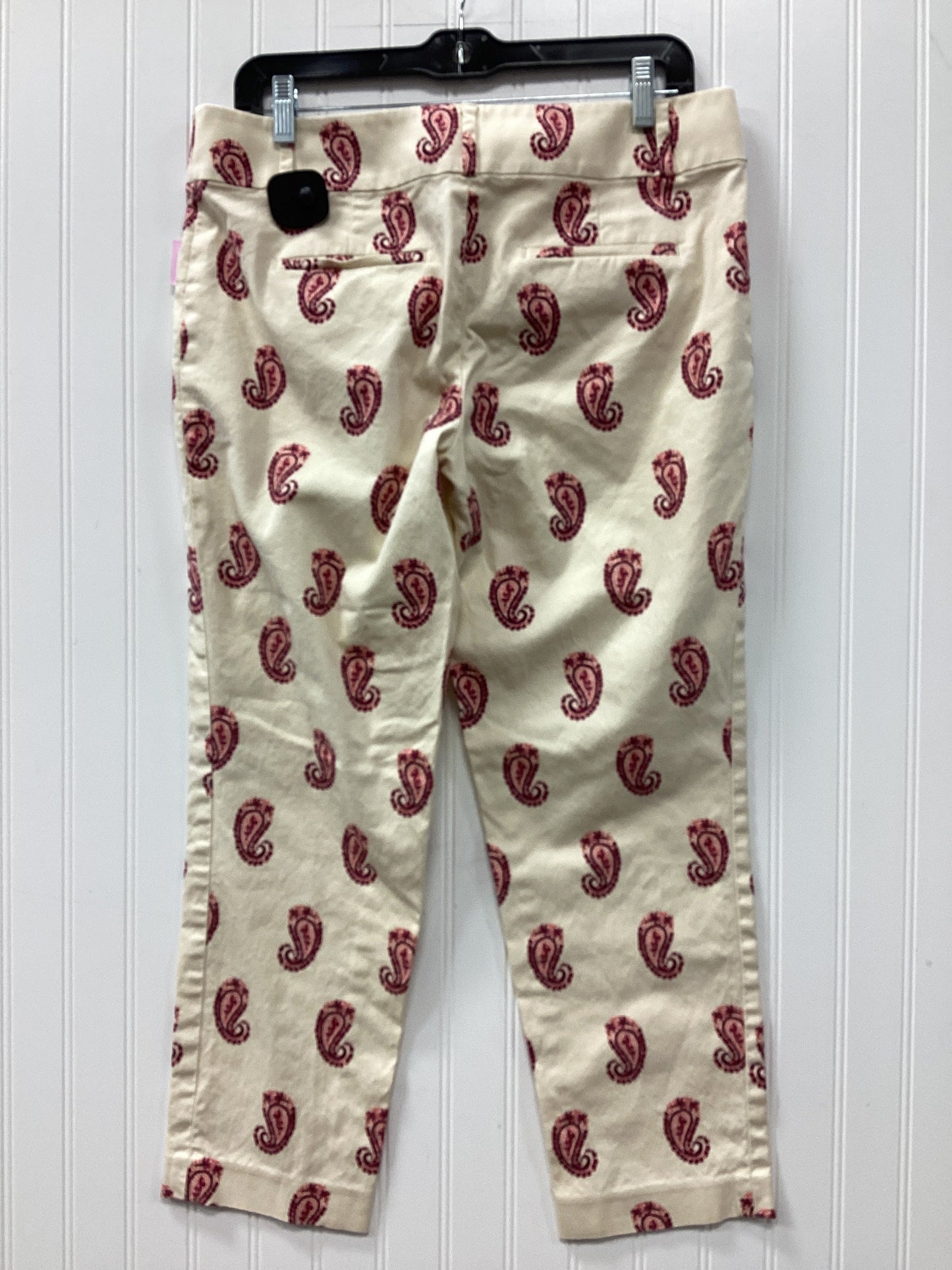 Pants Dress By Loft In Cream & Pink, Size:4