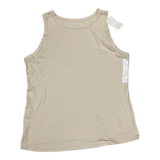 Top Sleeveless Basic By A New Day In Cream, Size:2X