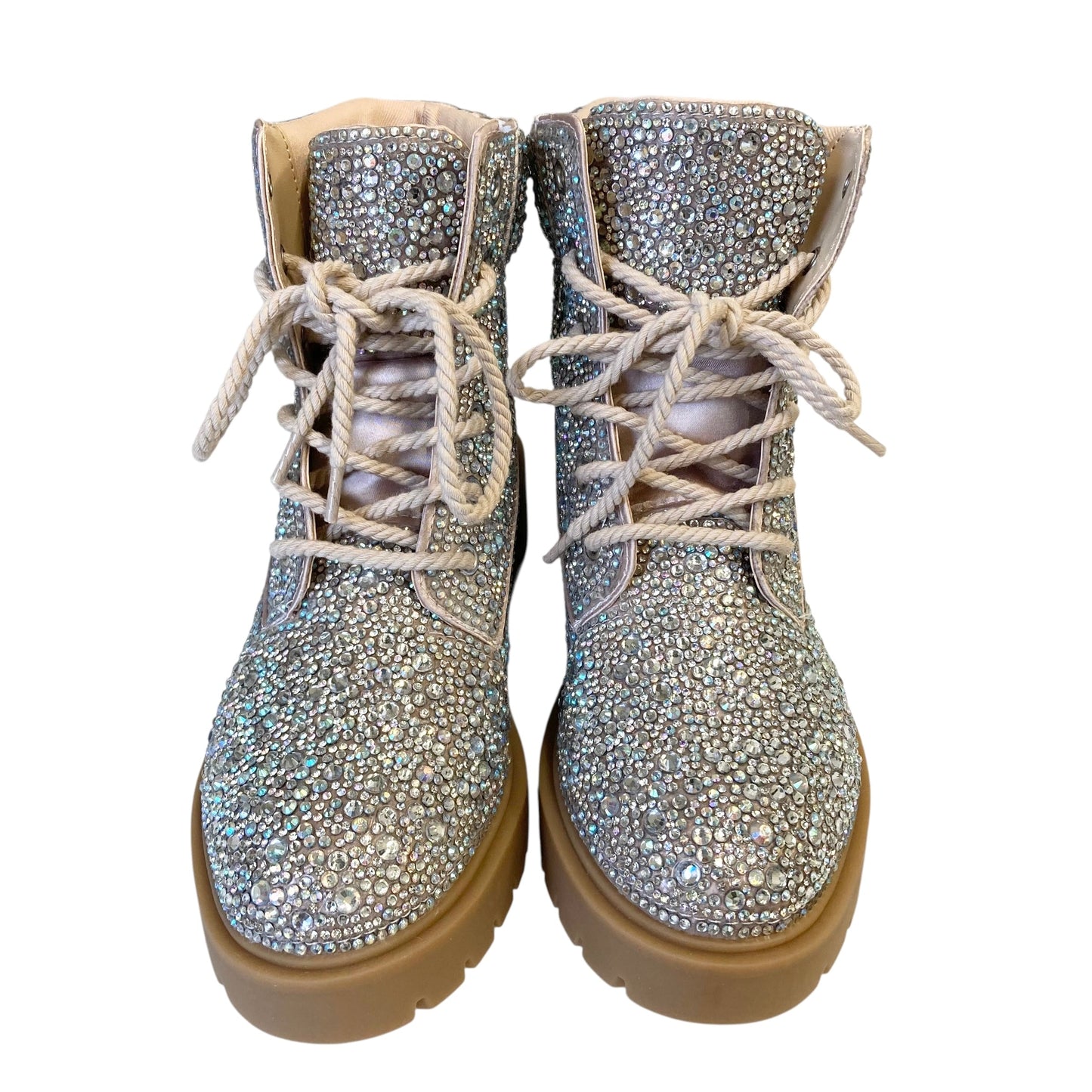 Boots Ankle Flats By Betsey Johnson In Multi, Size:7.5