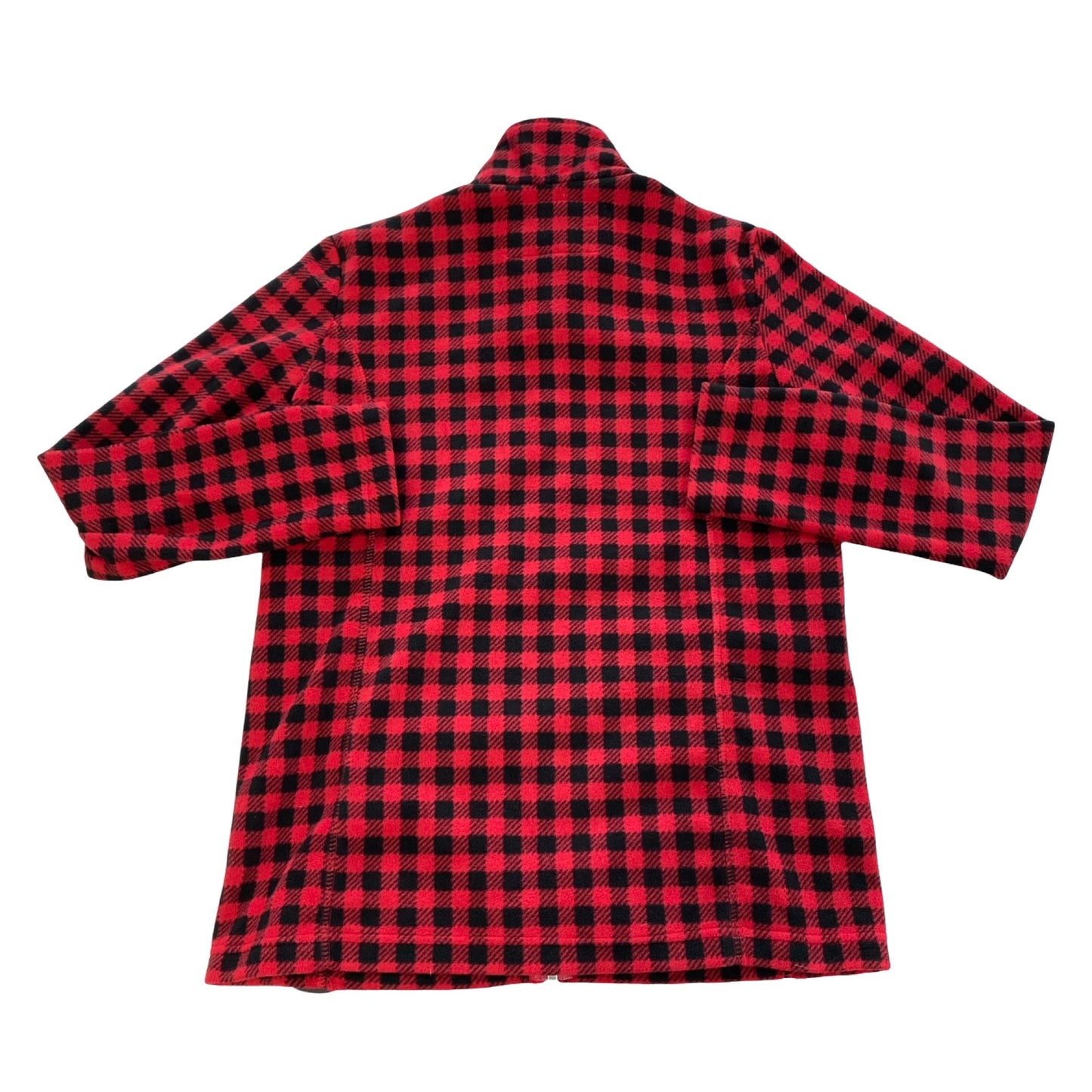 Jacket Fleece By Lands End In Black & Red, Size:Xs