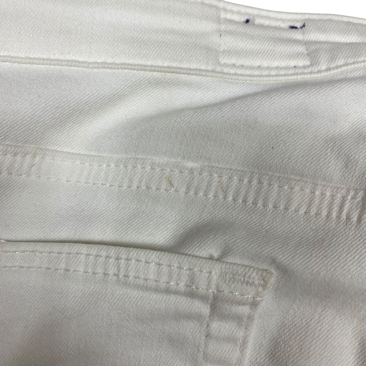 Jeans Designer By Adriano Goldschmied In Cream Denim, Size:12