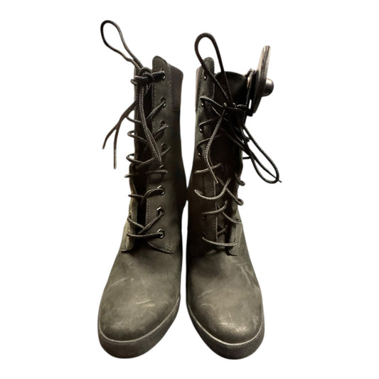 Boots Ankle Heels By Timberland In Black, Size:7