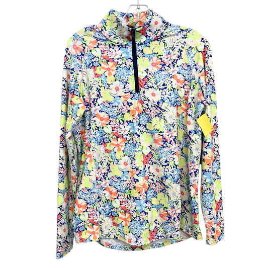 Athletic Top Ls Collar By Ralph Lauren In Multi, Size:M