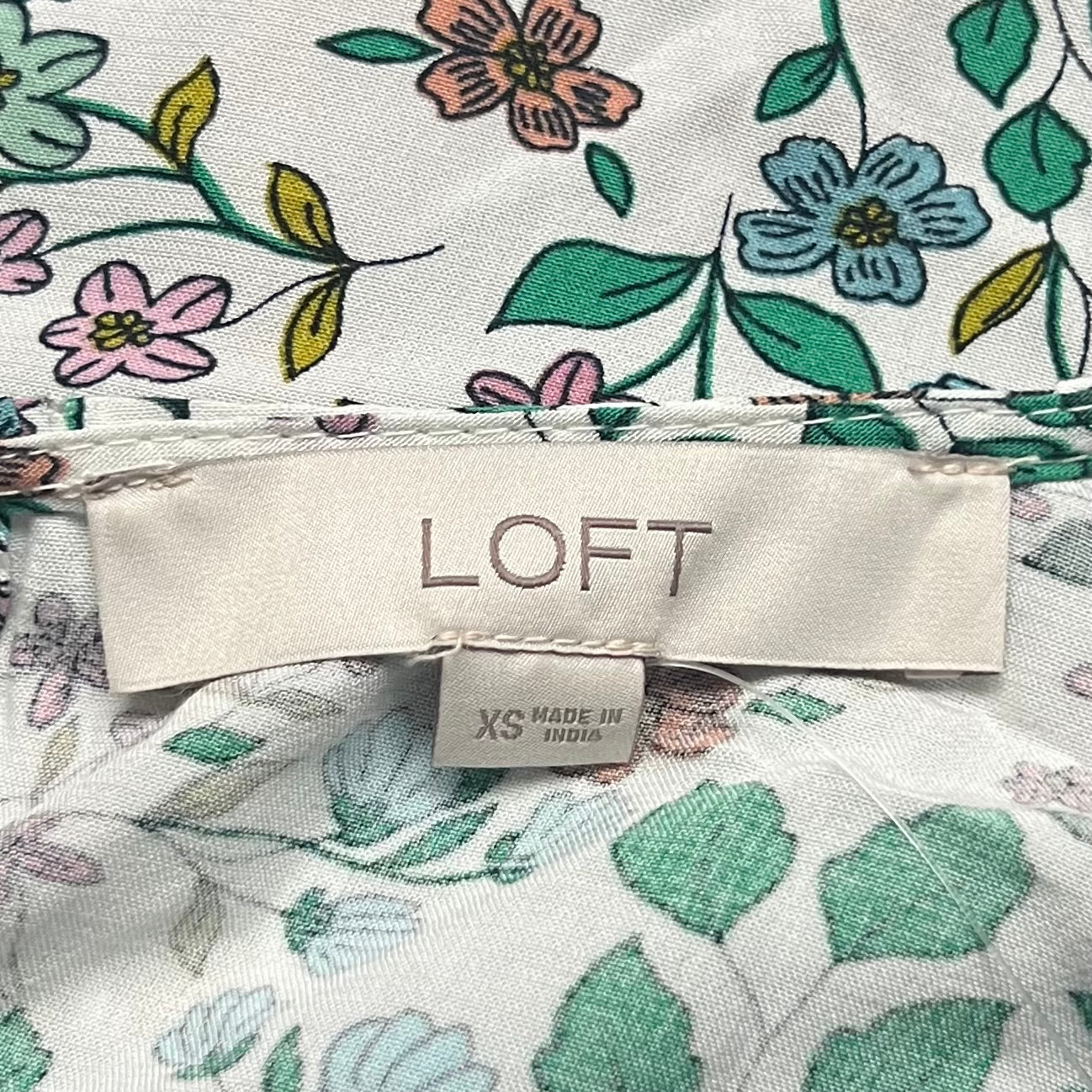 Top Long Sleeve By Loft In Floral Print, Size: Xs