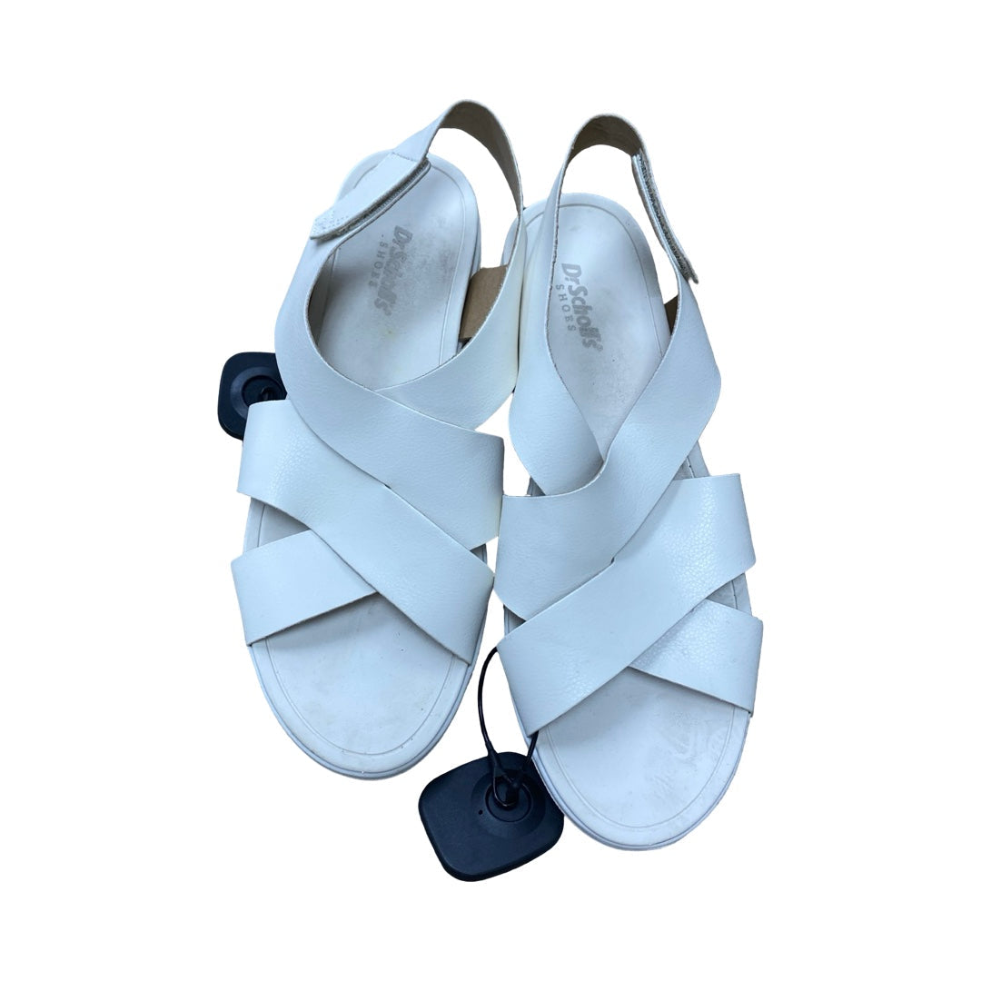 Sandals Flats By Dr Scholls In Ivory, Size:8