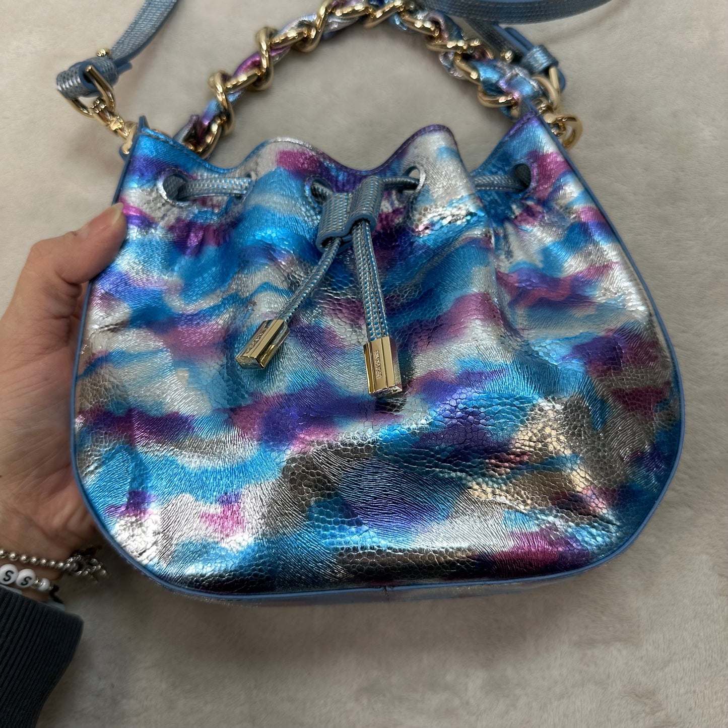 Eliana - Multi Durango Crossbody Designer By Brahmin, Size: Small