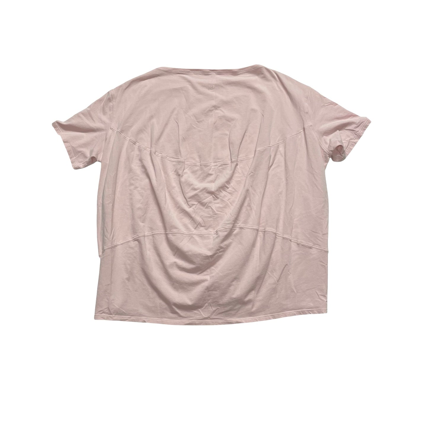 Athletic Top Ss By Lululemon In Pink, Size:6