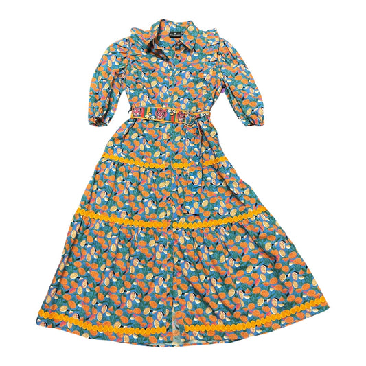 Dress Casual Maxi By Cma In Blue & Orange, Size:Xs