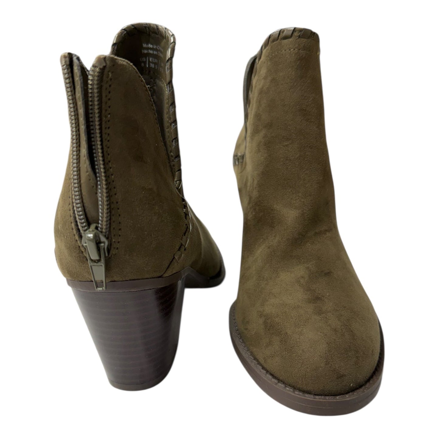 Boots Ankle Flats By Market & Spruce In Green, Size:8