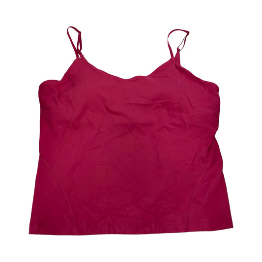 Athletic Tank Top By Lululemon In Pink, Size:14