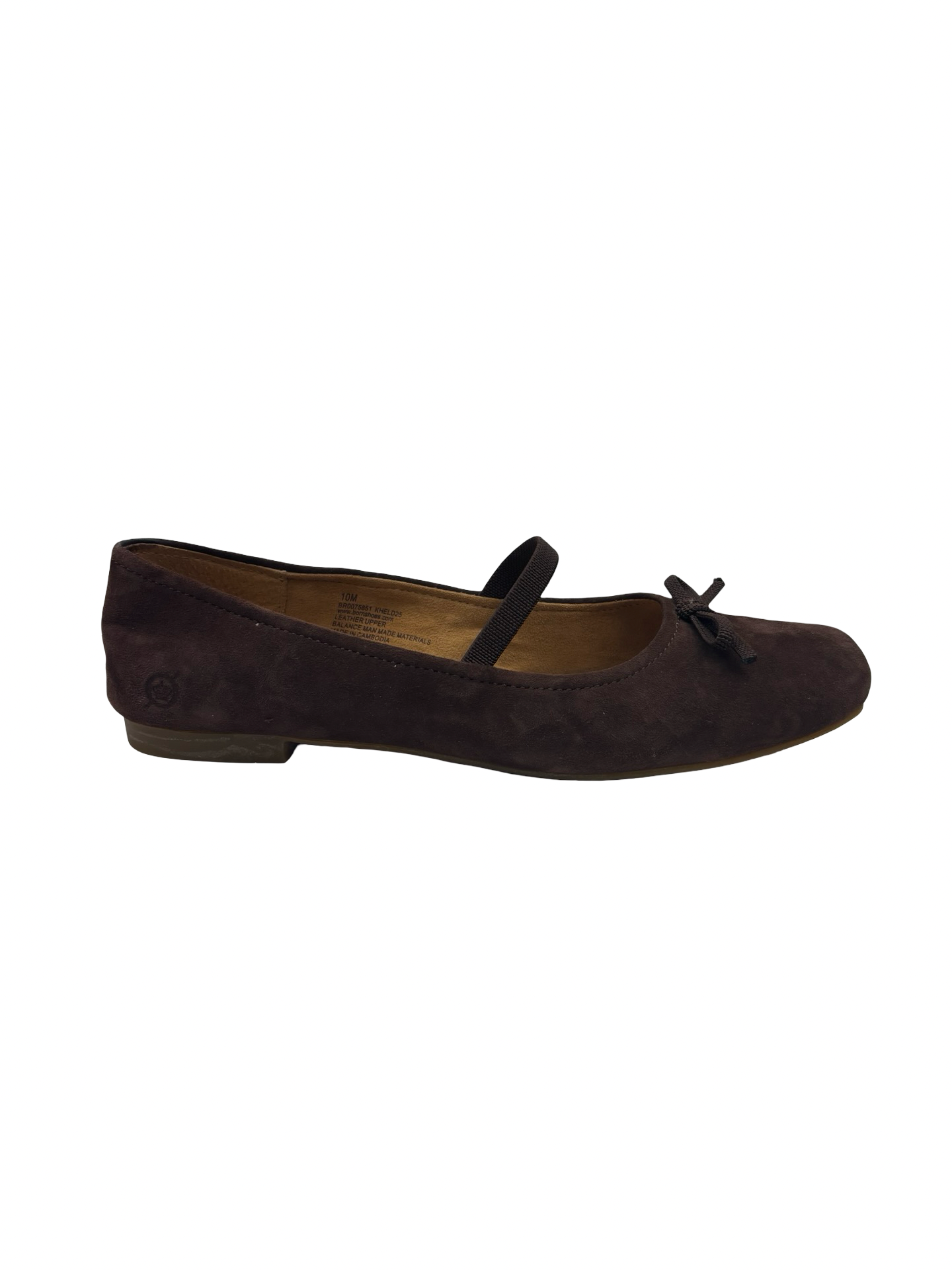 Shoes Flats By Born In Brown, Size:10