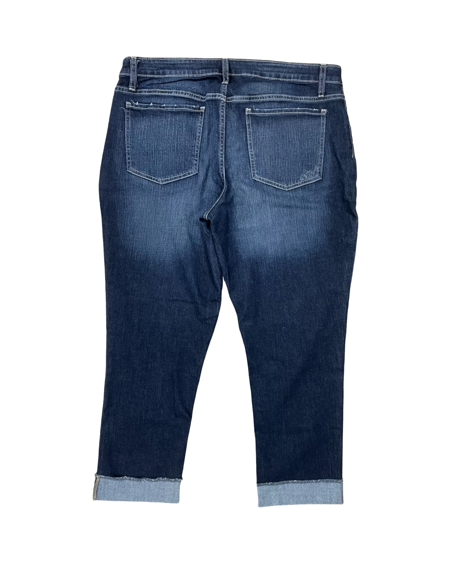 Jeans Straight By Lee In Blue Denim, Size:16