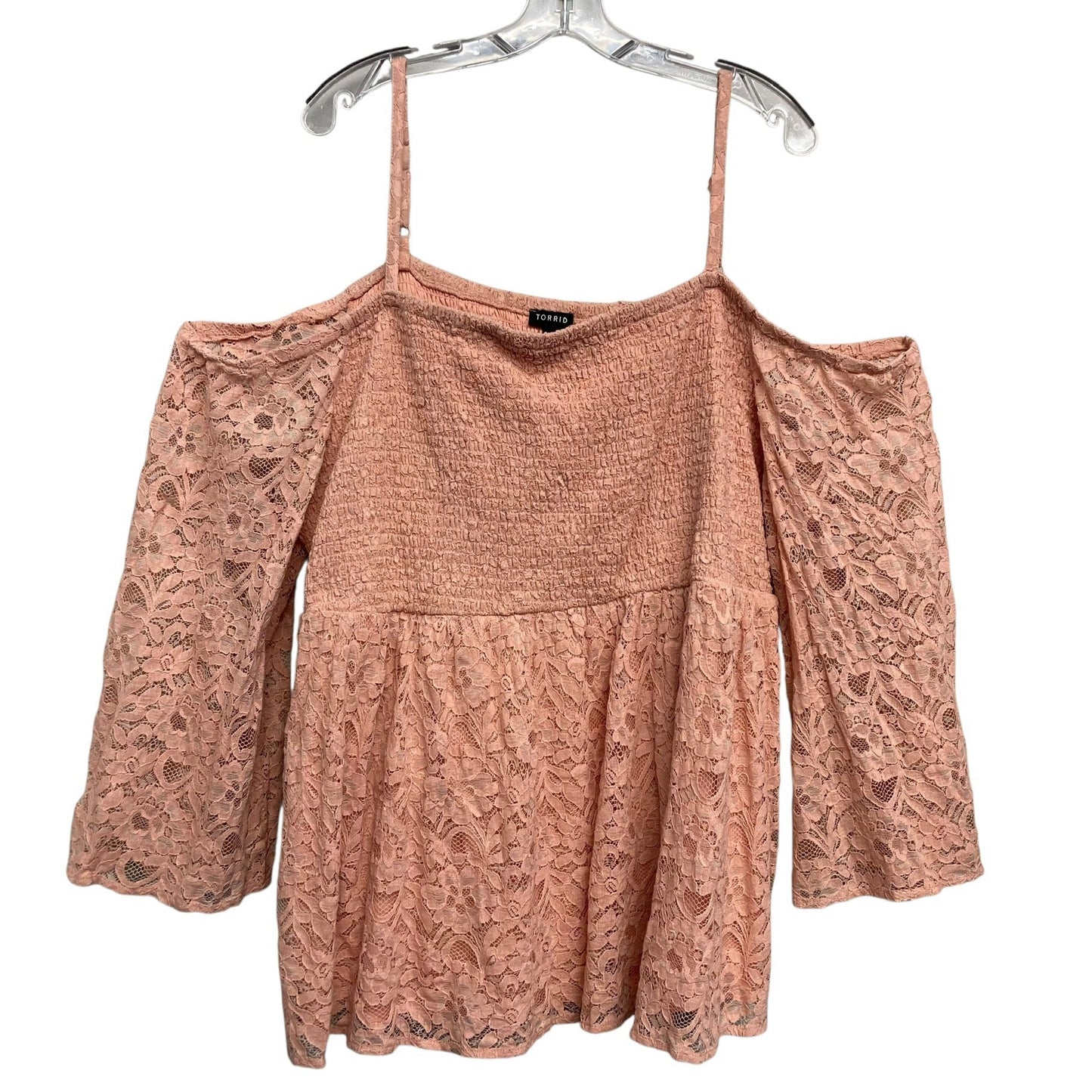 Top LS By Torrid In Pink, Size:4X