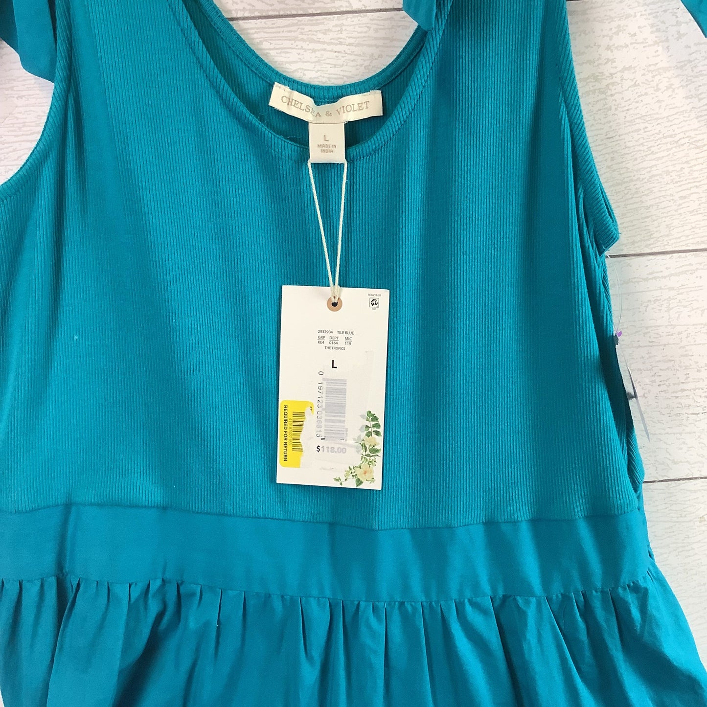 Dress Casual Maxi By Chelsea And Violet In Teal, Size: L