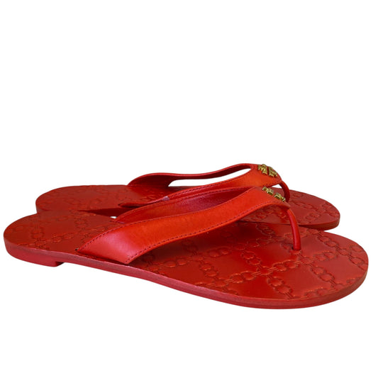 Sandals Designer By Tory Burch In Red, Size:6