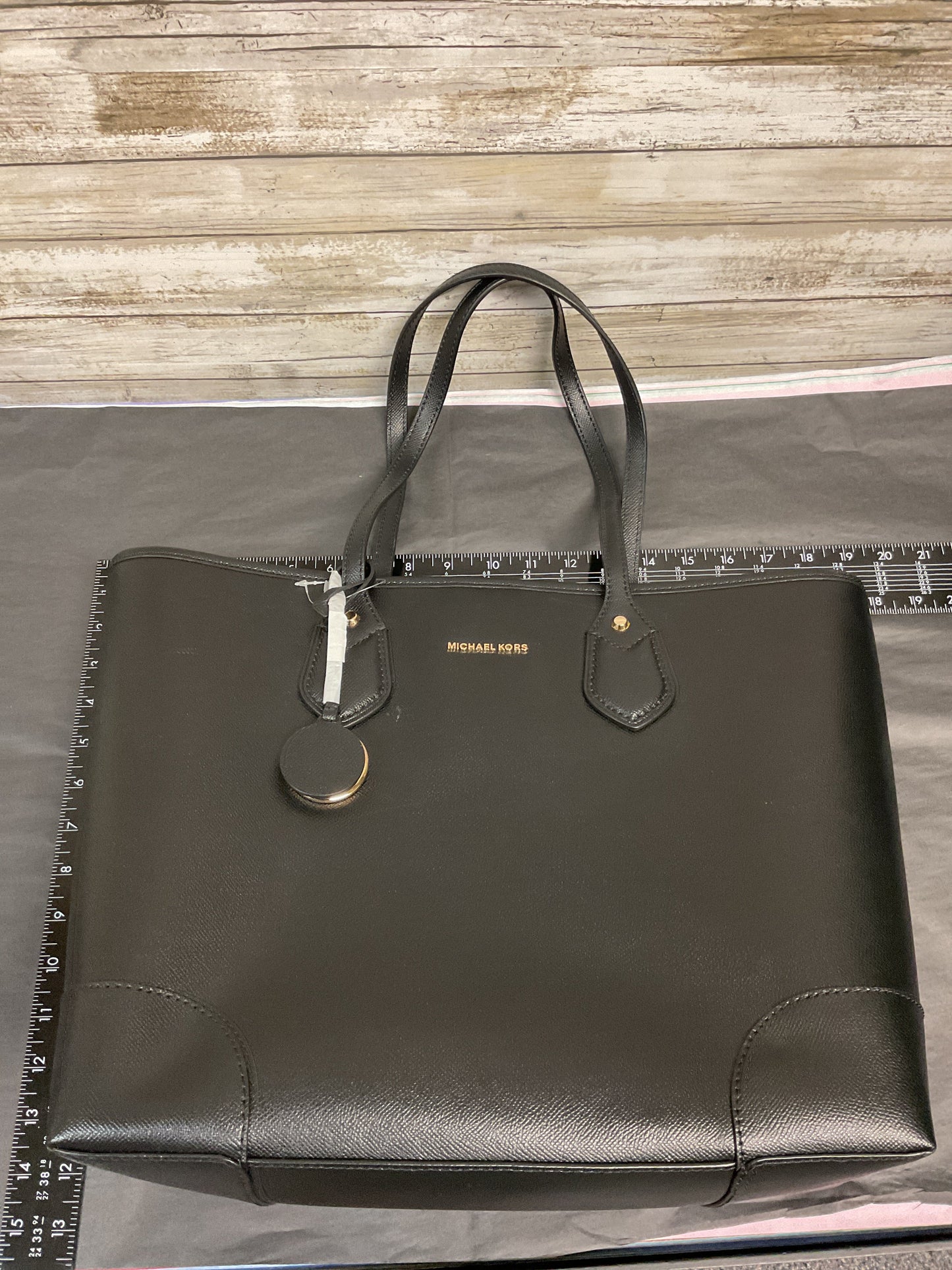 Tote Designer By Michael Kors In Black, Size:Large