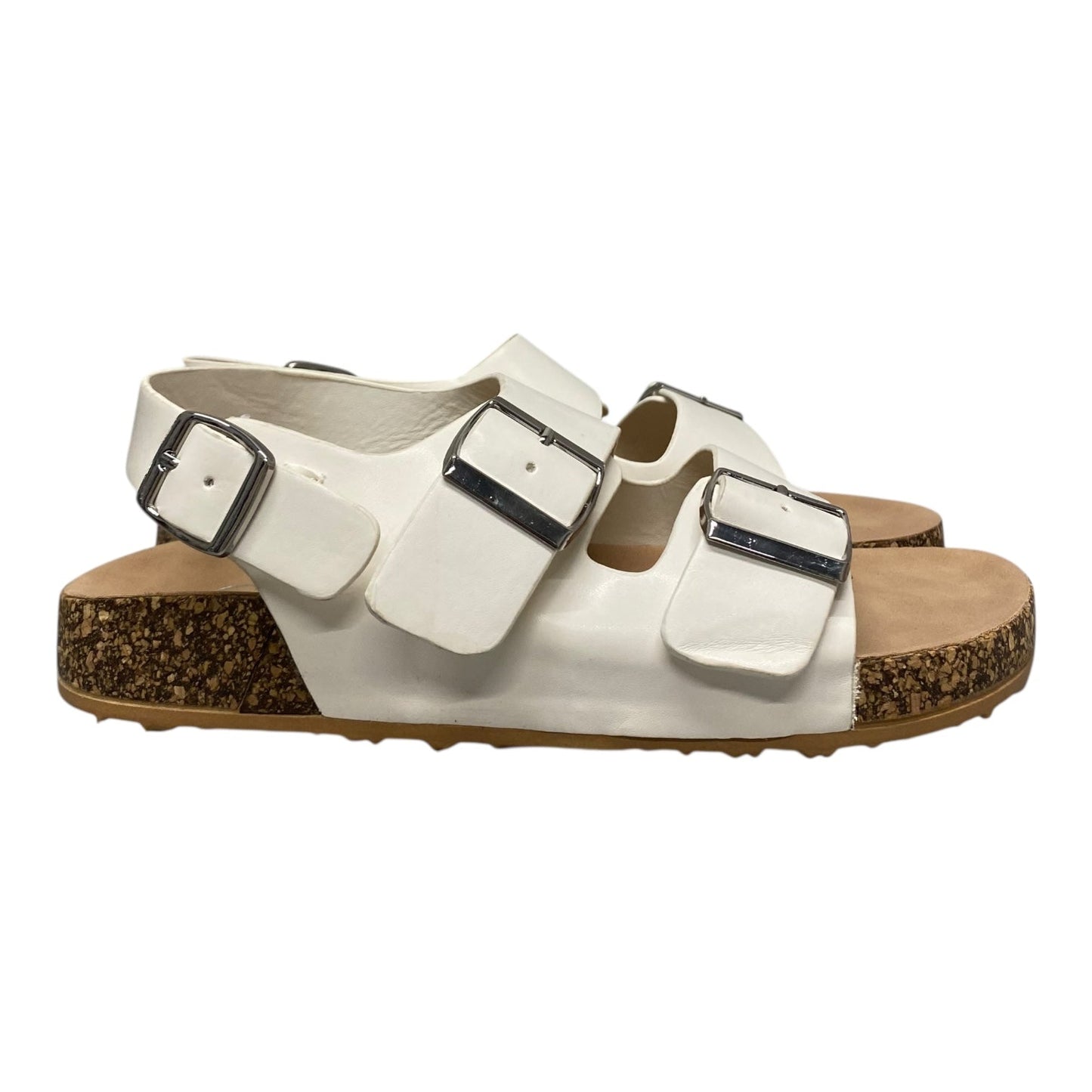 Sandals Flats By Cato In White, Size:7