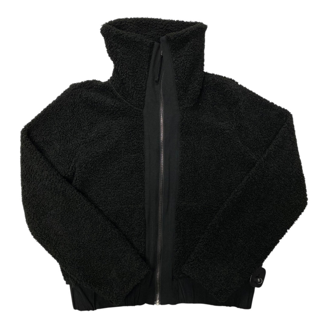 Jacket Faux Fur & Sherpa By Banana Republic In Black, Size:Xs