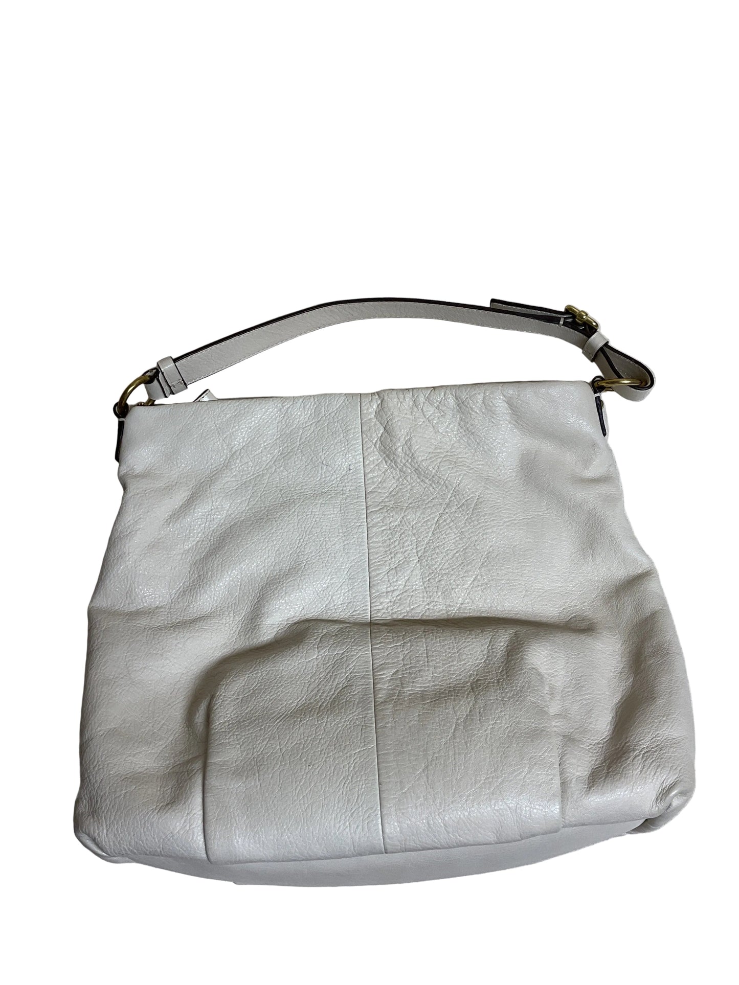Handbag Designer By Coach In Cream, Size:Medium