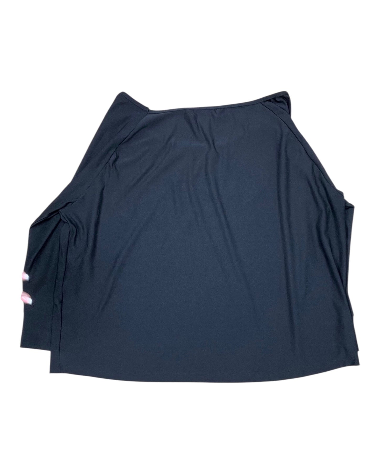 Top 3/4 Sleeve By Gottex In Black, Size:L