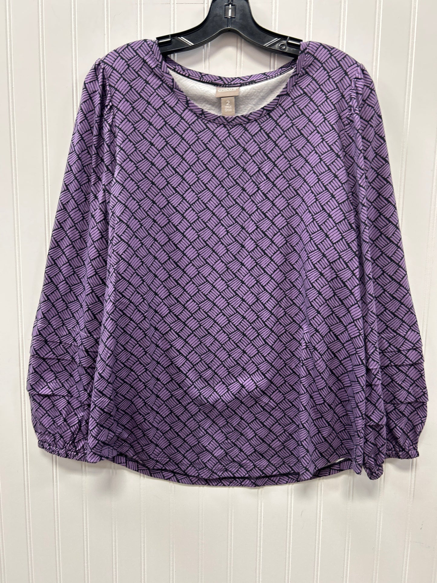 Top Ls By Chicos In Purple, Size:Xl