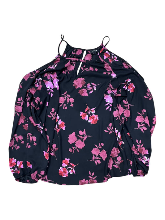 Top Ls By Torrid In Black & Pink, Size:3X