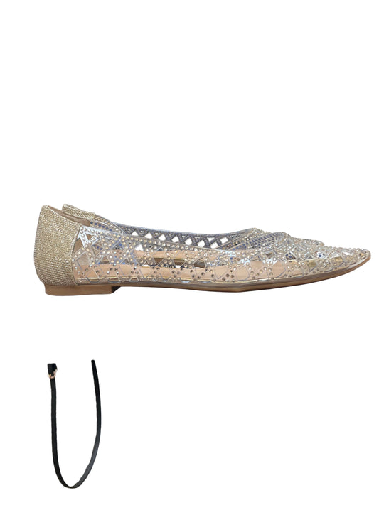 Shoes Flats By Inc In Clear, Size:9.5