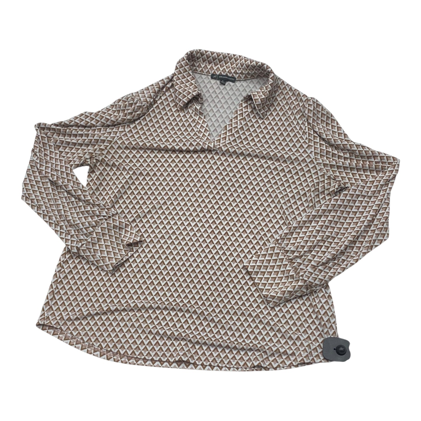 Top Ls By Adrianna Papell In Brown, Size:M