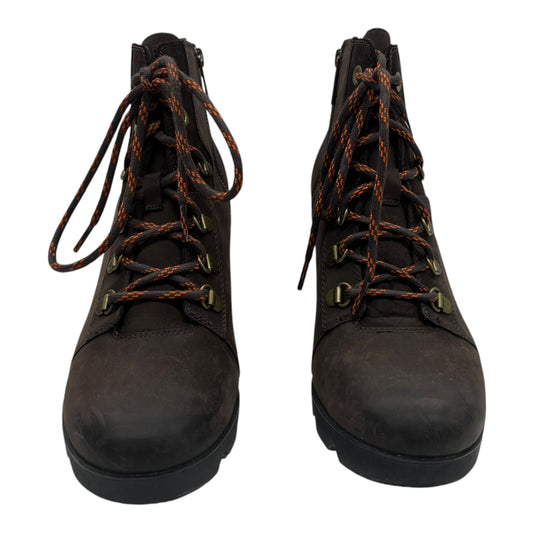 Boots Ankle Heels By Sorel In Brown, Size:11
