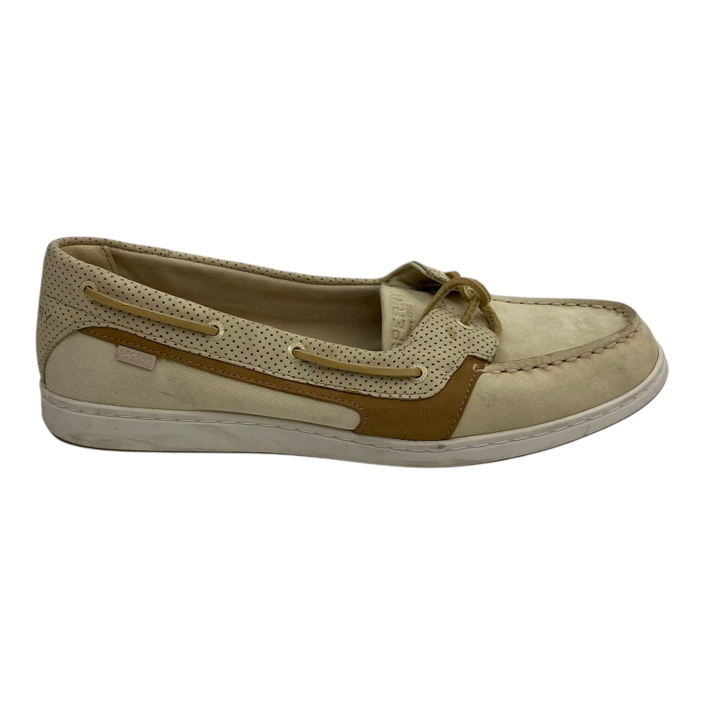 Shoes Flats By Sperry In Tan, Size:12