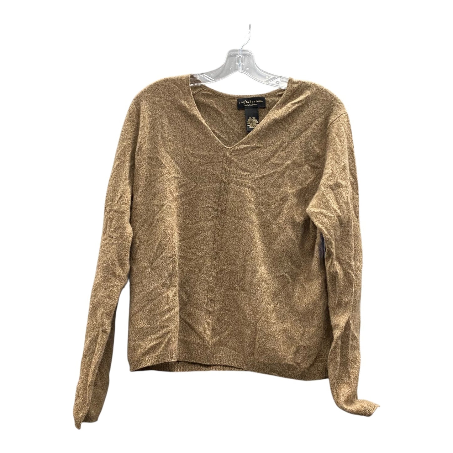 Sweater Cashmere By Croft And Barrow In Brown, Size:Xl